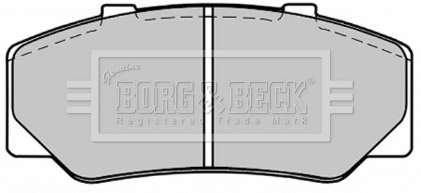 BORG & BECK Комплект тормозных колодок, дисковый тормоз BBP1246